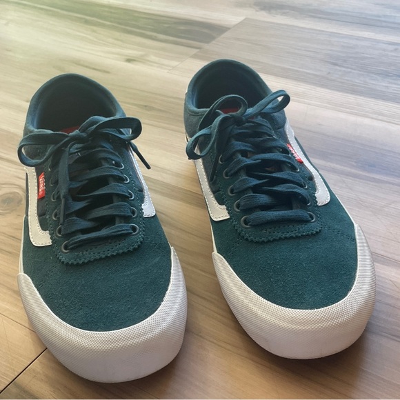 Rare Vans Dark Teal Suede China Ferguson Pro Board Sneakers 500714 Size 8 Men’s - Picture 2 of 10